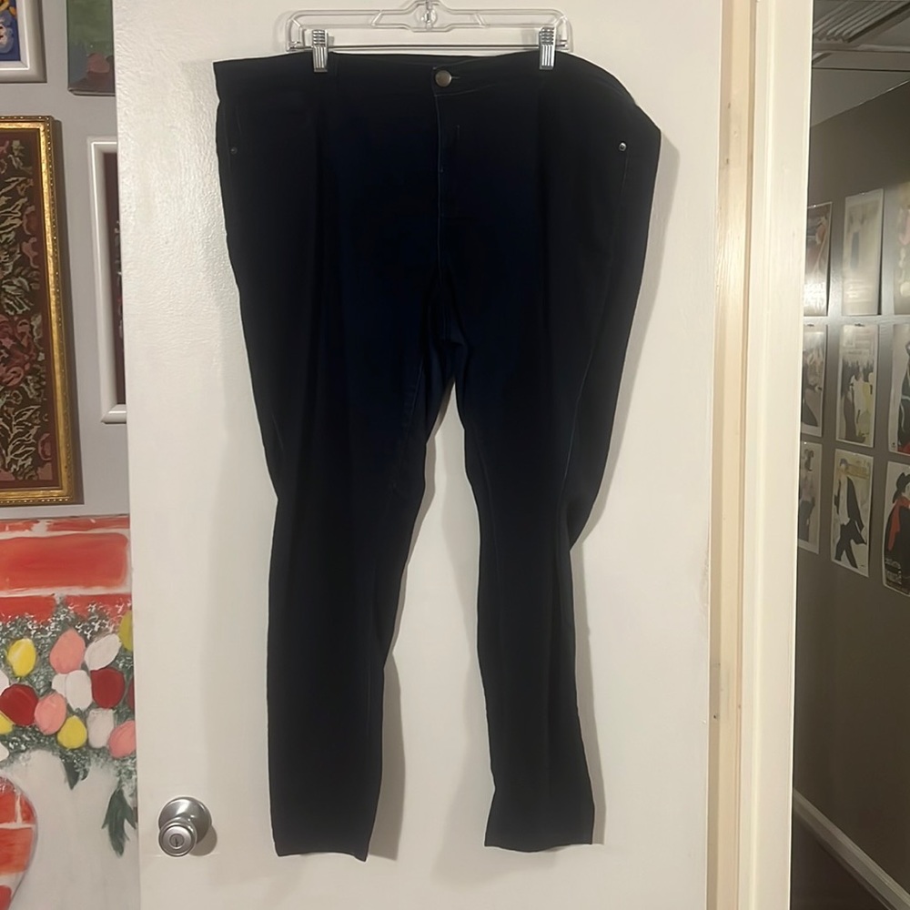 Lane Bryant dark blue skinny stretch denim jeans